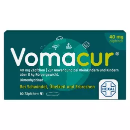 VOMACUR 40 supositórios, 10 unid