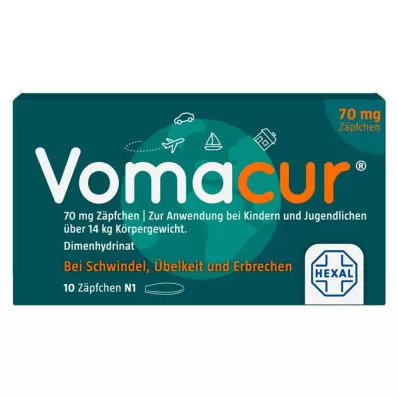 VOMACUR 70 supositórios, 10 unid