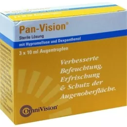 PAN-VISION Colírio para os olhos, 3X10 ml