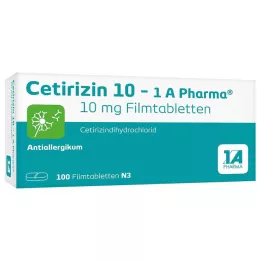 CETIRIZIN 10-1A Comprimidos revestidos por película farmacêutica, 100 unidades