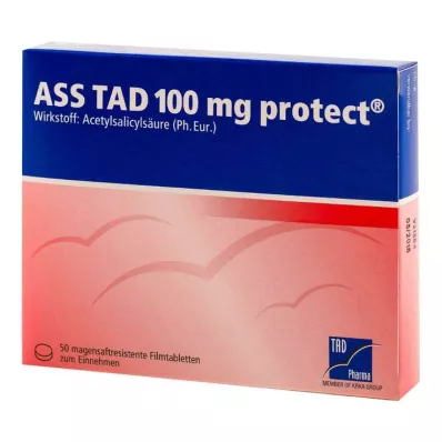 ASS TAD 100 mg proteger comprimidos revestidos por película com revestimento entérico, 50 unidades ASS TAD 100 mg proteger comprimidos revestidos por película com revestimento entérico, 50 unidades