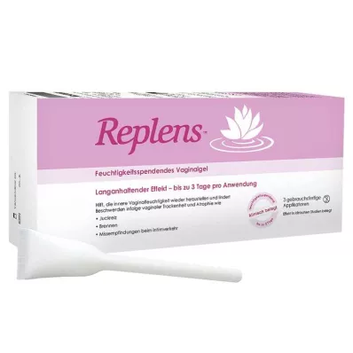 REPLENS Aplicadores pré-cheios de gel vaginal, 3 unidades REPLENS Aplicadores pré-cheios de gel vaginal, 3 unidades