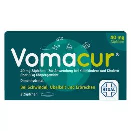 VOMACUR 40 supositórios, 5 unid