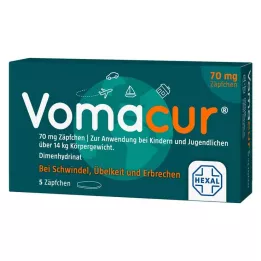 VOMACUR 70 supositórios, 5 unid