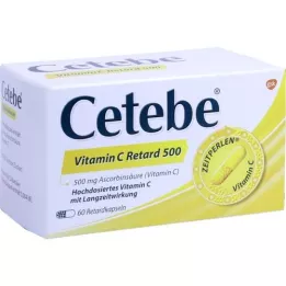CETEBE Cápsulas de libertação prolongada de vitamina C 500 mg, 60 unid