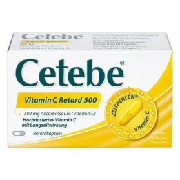 CETEBE Cápsulas de libertação prolongada de vitamina C 500 mg, 120 unid