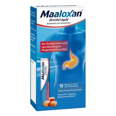 MAALOXAN 25 mVal Líquido, 10X10 ml MAALOXAN 25 mVal Líquido, 10X10 ml