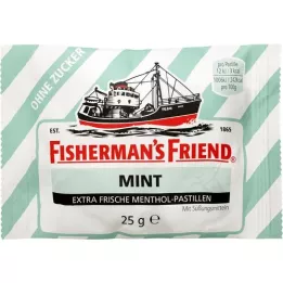 FISHERMANS FRIEND Pastilhas de menta sem açúcar, 25 g