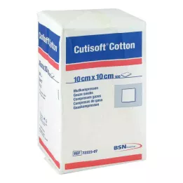 CUTISOFT Algodão Compr.10x10 cm unster.12fold, 100 pcs