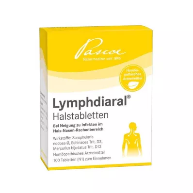LYMPHDIARAL HALSTABLETTEN, 100 pcs