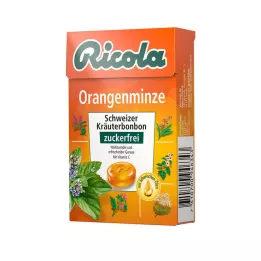 RICOLA o.Z.Box rebuçados de laranja e menta, 50 g
