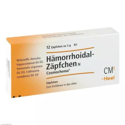 HÄMORRHOIDAL Supositório N Cosmochema, 12 unid HÄMORRHOIDAL Supositório N Cosmochema, 12 unid