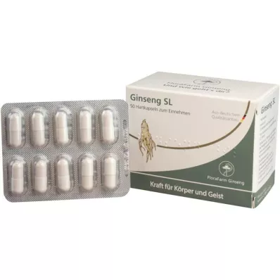 GINSENG SL Cápsulas duras, 50 pcs