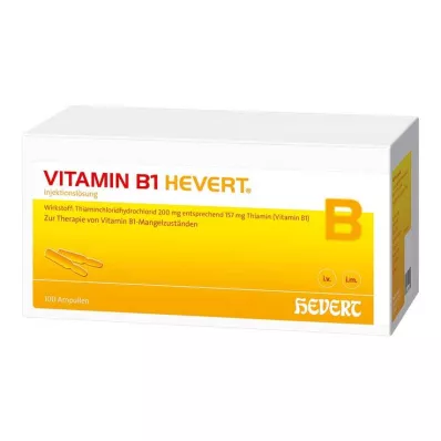 VITAMIN B1 HEVERT Ampolas, 100 unid