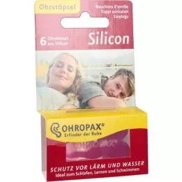 OHROPAX Tampões de silicone para os ouvidos, 6 unid