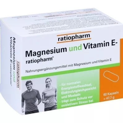 MAGNESIUM UND VITAMIN E-ratiopharm Capsules, 60 cápsulas