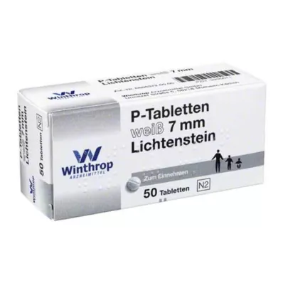 P TABLETTEN branco, passo 7 mm, 50 unid P TABLETTEN branco, passo 7 mm, 50 unid