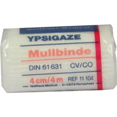 YPSIGAZE Ligadura de gaze 4 cmx4 m, 1 pc YPSIGAZE Ligadura de gaze 4 cmx4 m, 1 pc