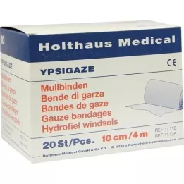 YPSIGAZE Ligadura de gaze 10 cmx4 m, 20 pcs