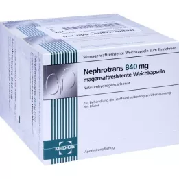 NEPHROTRANS 840 mg cápsulas com revestimento entérico, 100 unid