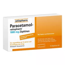 PARACETAMOL-Supositórios ratiopharm 1.000 mg, 10 unid