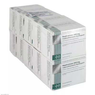 NEPHROTRANS Cápsulas com revestimento entérico de 840 mg, 500 unidades NEPHROTRANS Cápsulas com revestimento entérico de 840 mg, 500 unidades