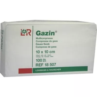 GAZIN Gaze comp. 10x10 cm não esterilizada 12x op, 100 unid