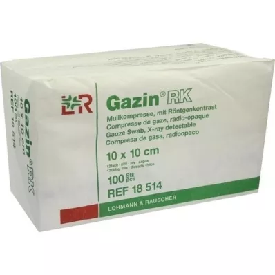 GAZIN Gaze comp. 10x10 cm não esterilizada 12x RK, 100 unid