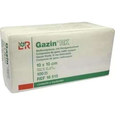 GAZIN Gaze comp. 10x10 cm não estéril 16x RK, 100 unid