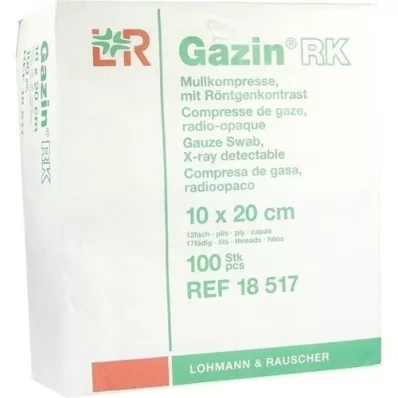 GAZIN Gaze comp. 10x20 cm não estéril 12x RK, 100 unid