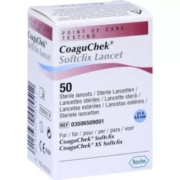 COAGUCHEK Lanceta Softclix, 50 unidades