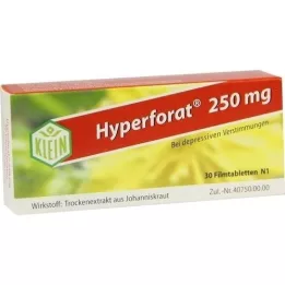 HYPERFORAT Comprimidos revestidos por película de 250 mg, 30 unidades
