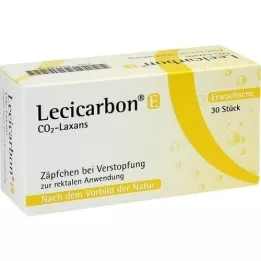 LECICARBON E CO2 Laxans supositórios para adultos, 30 unid