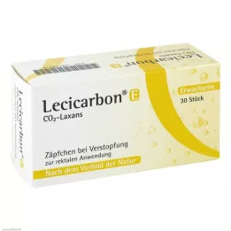 LECICARBON E CO2 Laxans supositórios para adultos, 30 unid