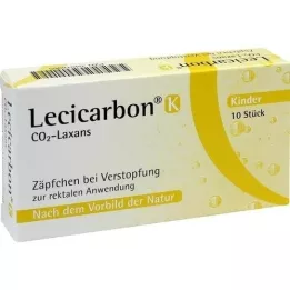 LECICARBON K CO2 Laxans supositórios pediátricos, 10 unid
