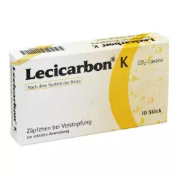 LECICARBON K CO2 Laxans supositórios pediátricos, 10 unid