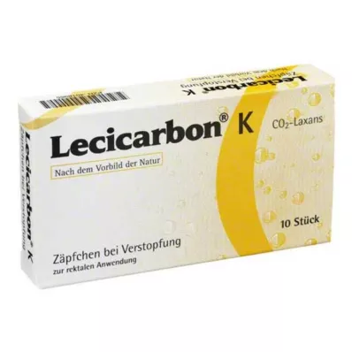 LECICARBON K CO2 Laxans supositórios pediátricos, 10 unid
