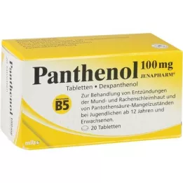 PANTHENOL Comprimidos de 100 mg Jenapharm, 20 unidades