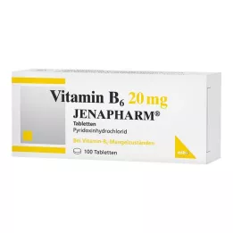VITAMIN B6 20 mg Jenapharm comprimidos, 100 unid