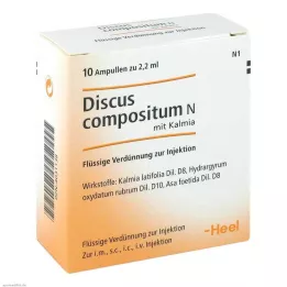 DISCUS compositum N com Kalmia ampolas, 10 unid