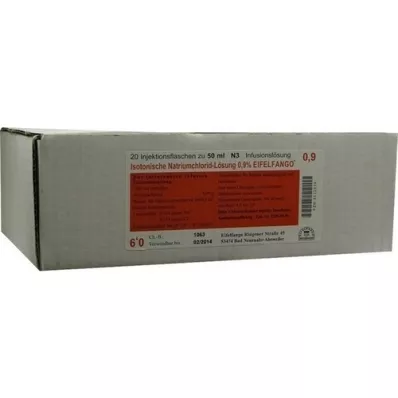 ISOTONISCHE Solução de NaCl 0,9% Eifelfango, 20X50 ml