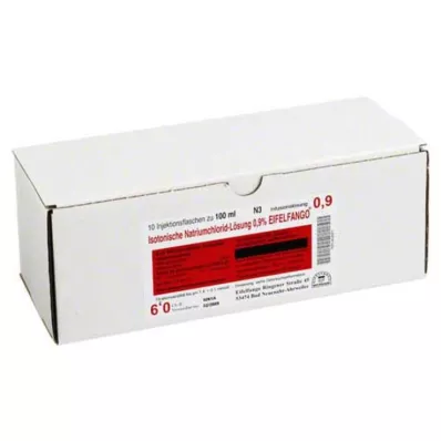 ISOTONISCHE Solução de NaCl 0,9% Eifelfango, 10X100 ml