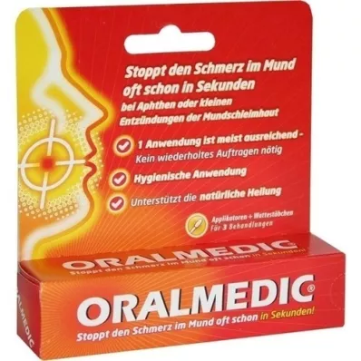 ORALMEDIC Aplicadores, 3 peças