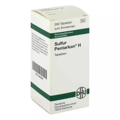 SULFUR PENTARKAN Pastilhas H, 200 unidades SULFUR PENTARKAN Pastilhas H, 200 unidades