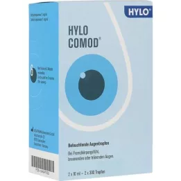 HYLO-COMOD Colírio para os olhos, 2X10 ml