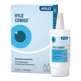 HYLO-COMOD Colírio para os olhos, 2X10 ml