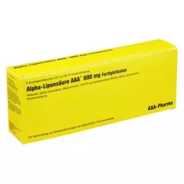 ALPHA LIPONSÄURE AAA Frascos para injectáveis de 600 mg, 5X50 ml