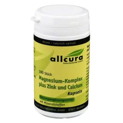 MAGNESIUM KOMPLEX m.Zink+Calcium Capsules, 100 Cápsulas MAGNESIUM KOMPLEX m.Zink+Calcium Capsules, 100 Cápsulas