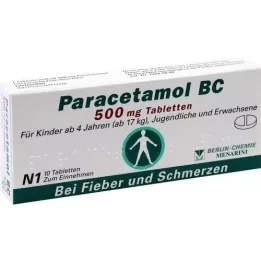 PARACETAMOL BC Comprimidos de 500 mg, 10 unid