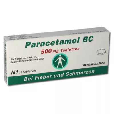 PARACETAMOL BC Comprimidos de 500 mg, 10 unid PARACETAMOL BC Comprimidos de 500 mg, 10 unid